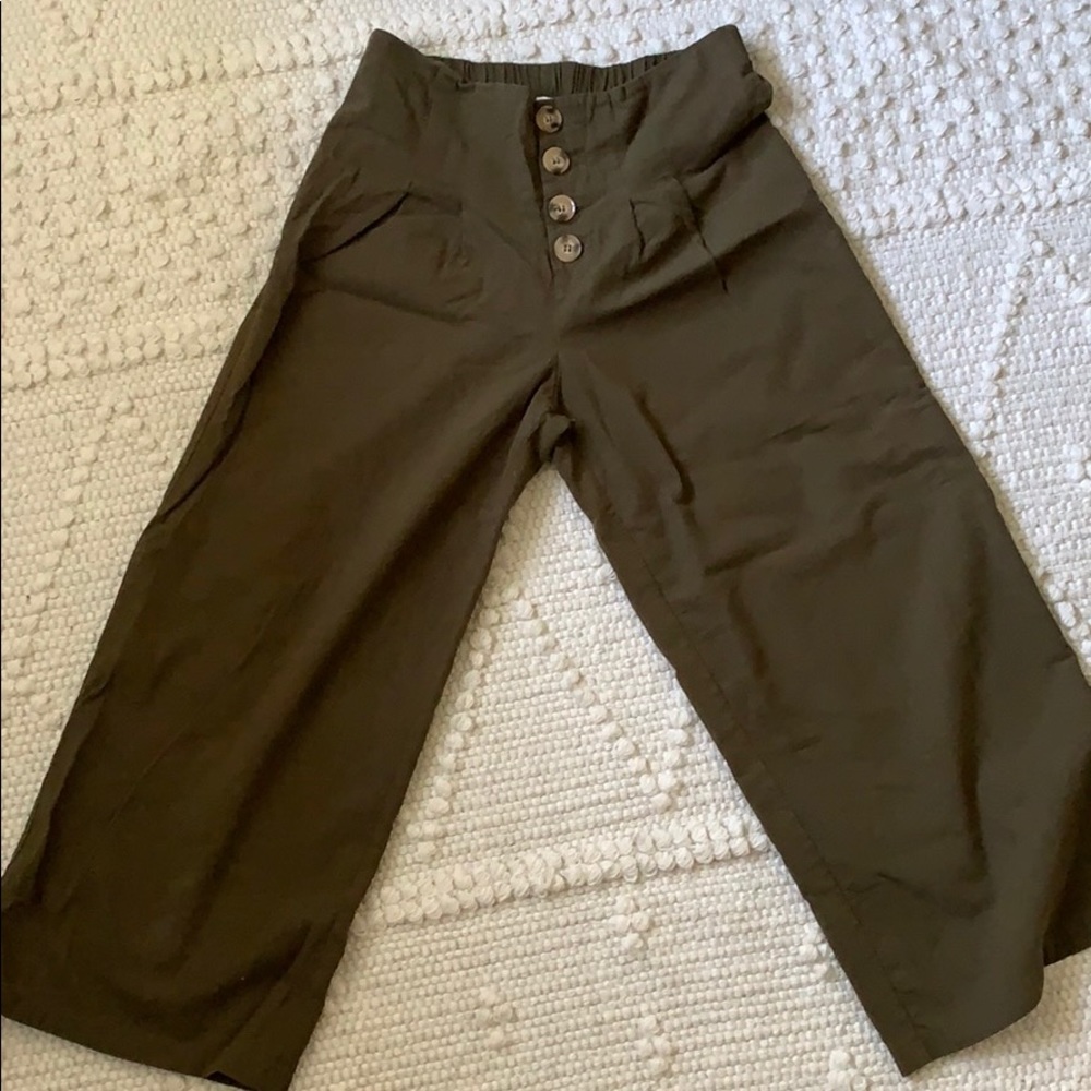 Cropped palazzo pants